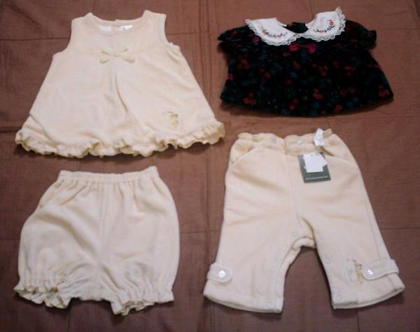 ◆新品◆女児６０(０～６ヶ月)色々まとめて４點セット　　　(Dm312)