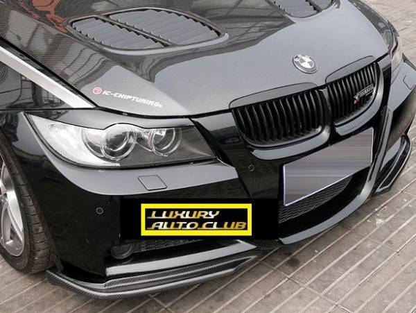 BMW 3 E90 E91 Mスポーツ カーボンスプリッター エアロ フロントスポイラ－ リアルカ－ボン綾織り ボディ－パ－ツ 外装カスタム 高品質_画像2