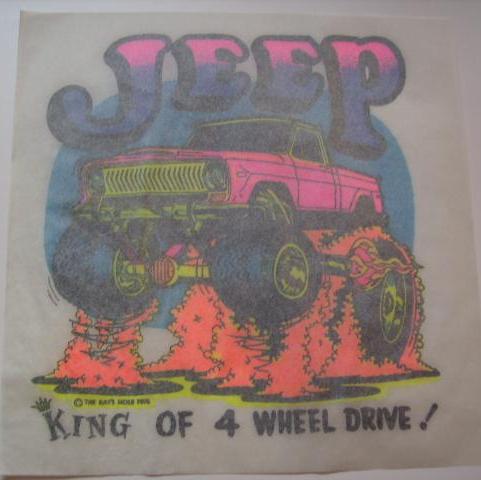 ビンテージ Rat’s Hole アイロンプリント 熱転寫(xiě) Jeep