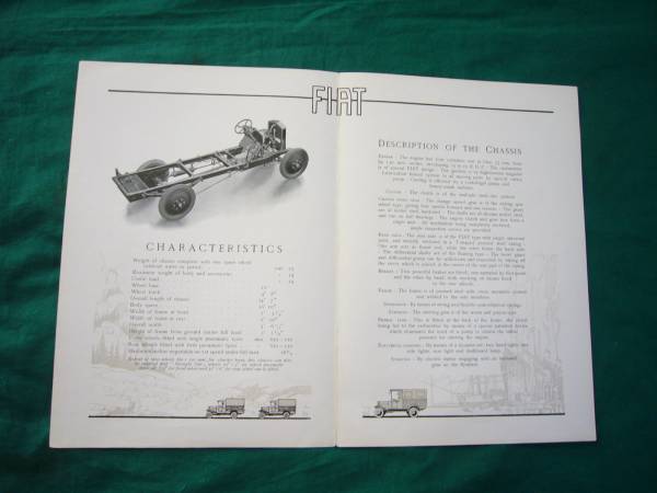 [Y3000 prompt decision ] Fiat FIAT 507F model chassis exclusive use catalog ~ war front model [ at that time thing ]