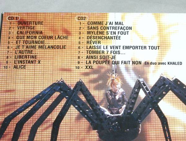 Mylene Farmer ミレーヌ ファルメール Live A Bercy フランス盤2CD_画像3