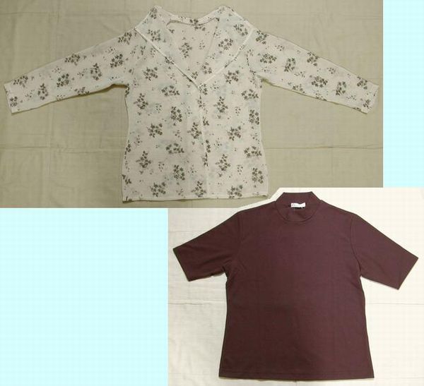 ■新品+美品:IY BASICSハイネック&オーバーブラウス LL　　　 DmK50