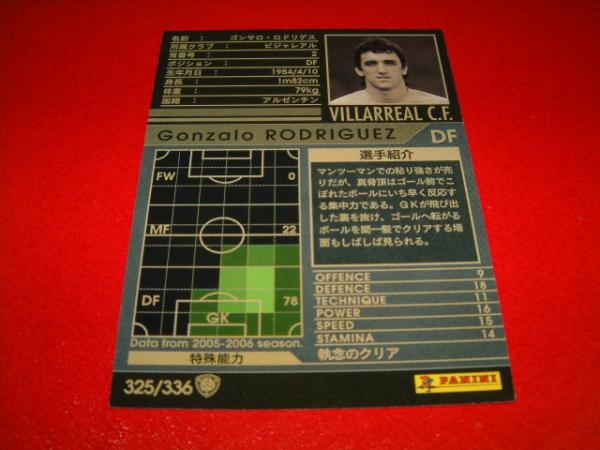 *絶版*[WCCF 05-06 325]白[ゴンサロ?ロドリゲス]★ビジャレアル
