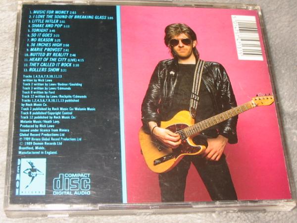 ★NICK LOWE(ニックロウ)【JESUS OF COOL】CD[輸入盤]・・・Music for Money/Little Hitler/Shake and Pop/Nutted by Reality/Rollers Show_画像3