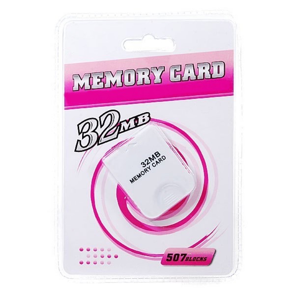 GCゲームキューブ2倍32MBメモリーカード507ブロック[新品]白dxj