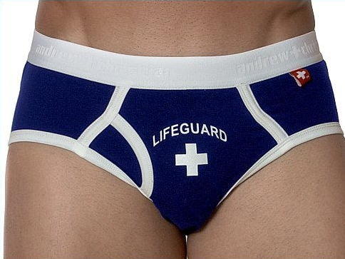 “Andrew Christian Lifeguard Brief Navy サイズUS-S”。_画像2