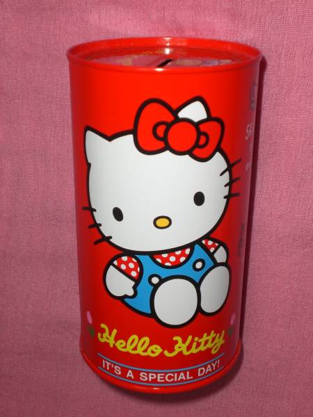 激レア！レトロ １９９３年 サンリオ ハローキティ 缶製 貯金箱