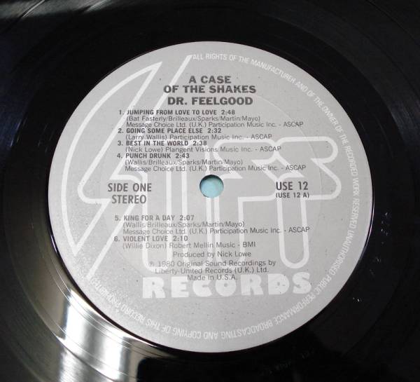 Dr.Feelgood/A CASE OF THE SHAKES(LP,US盤)_画像3
