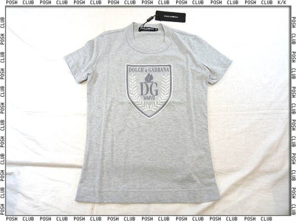 ドルガバ【F8398T】レディース＊半袖＊Tシャツ＊38＊グレー