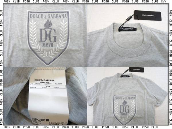 ドルガバ【F8398T】レディース＊半袖＊Tシャツ＊38＊グレー