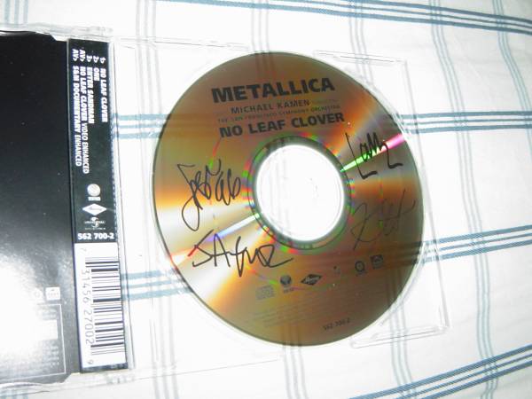 METALLICA 「NO LEAF CLOVER」 激レア GOLD DISC仕様_画像2