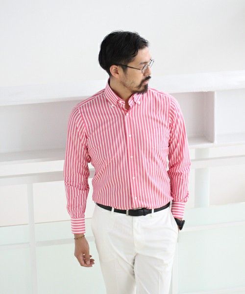  new goods TAKEO KIKUCHI regular price 1 ten thousand 5120 jpy stripe pattern long sleeve shirt M