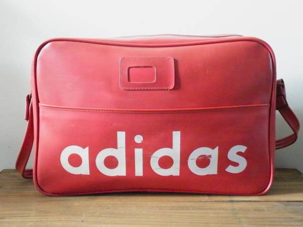 1960年代製 アディダス ヴィンテージ ショルダーバッグ 初期 2 ビンテージ adidas 型掛け 赤 レッド 鞄 フランス 西ドイツ　ヨーロッパ_画像1