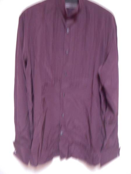 【お買得！】 再々最終値下◆イヴサンローラン◆シルクドレスシャツ　　40 長袖シャツ
