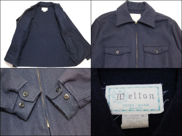 Yahoo!オークション - 【M】 70's Melton メルトン ウール