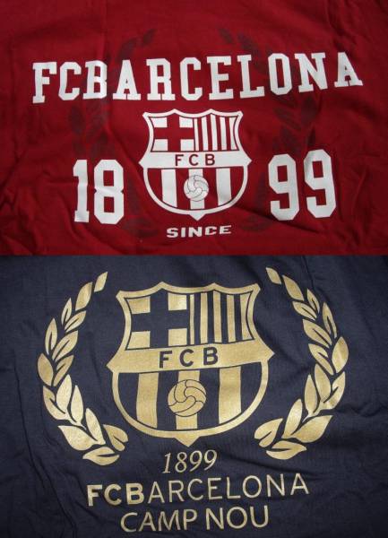 Barcelona Crest T-Shirts 2Pack XL UK輸入品 バルセロナ_画像2