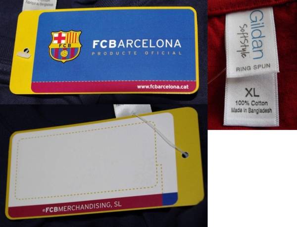 Barcelona Crest T-Shirts 2Pack XL UK輸入品 バルセロナ_画像3