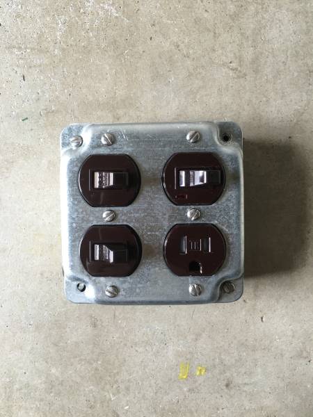  America exposure switch box / USA outlet plate switch body attaching ( electro- material )