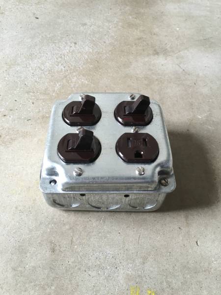  America exposure switch box / USA outlet plate switch body attaching ( electro- material )