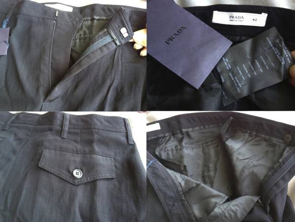  new goods Prada * elegant short pants 42 PRADA black black mode 