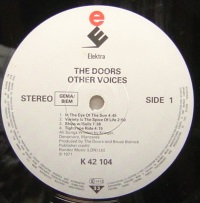 ★特選★THE DOORS/OTHER VOICES'1971GERMANY ELEKTRA RE-ISSUE_画像3