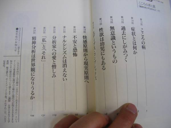 ●こころの表と裏●下●鈴木晶精神分析入門中心NHK文化セミナー_画像2