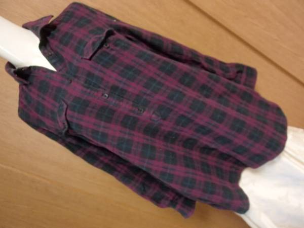 #MOUSSY проверка рубашка с длинным рукавом лиловый фиолетовый цвет размер 2 туника 