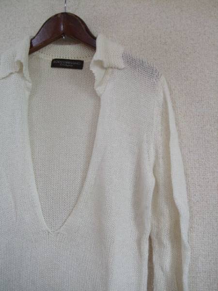 BODYDRESSINGDeluxe white collar attaching V neck cotton knitted (USED)50315②