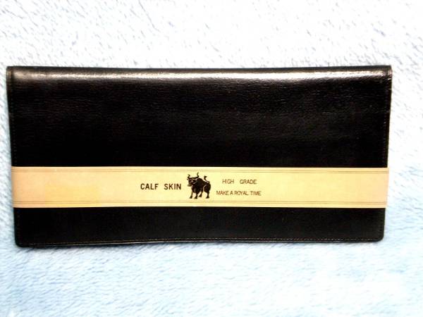 [CALF SKIN]高級牛革製長財布 未使用品！_画像1