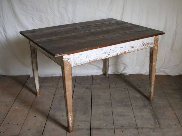 大きめの木製テーブル FRANCE アンティーク アトリエ 机 工業系 デスク フランス ビンテージ 古い 什器 ウッド 仏 PARIS パリ 希少_画像3