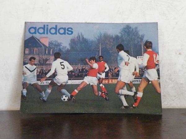 1970年代 アディダス フランス 販促店舗用 ブリキ 看板 ヴィンテージ ビンテージ 非売品 adidas FRANCE フットボール サッカー W杯 希少