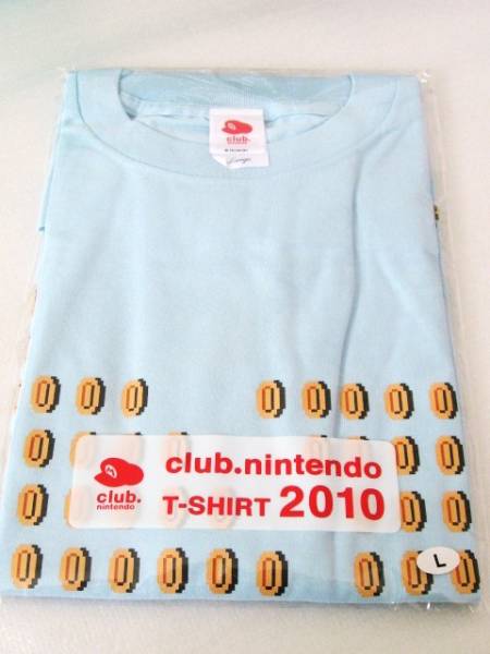 プランと料金 2010 Tシャツ クラブニンテンドー コイン L ライトブルー その他