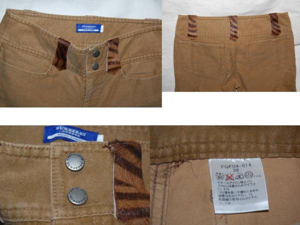 即決正規(guī)美品！バーバリーブルレーベル　デニム36
