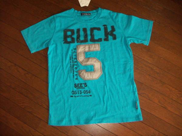 即決★新品?ドラッグストアーズ かすれプリントブルーTシャツ 3