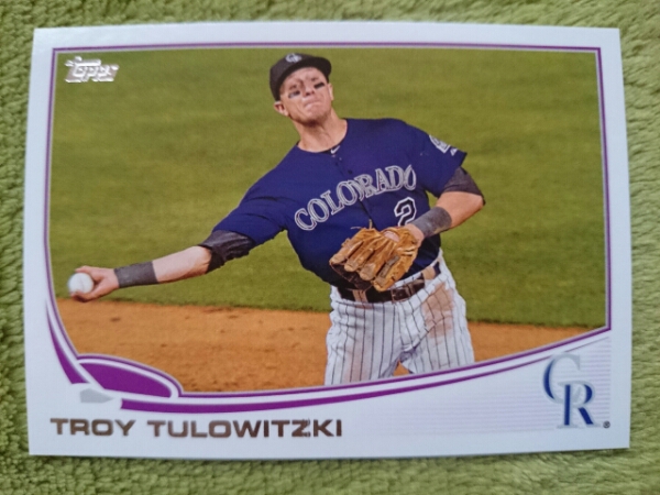 ★TROY TULOWITZKI TOPPS 2013 MLB #453 トロイ・トゥロウィツキ COLORADO ROCKIES TORONTO BLUE JAYS ロッキーズ トロント ブルージェイズ_画像1