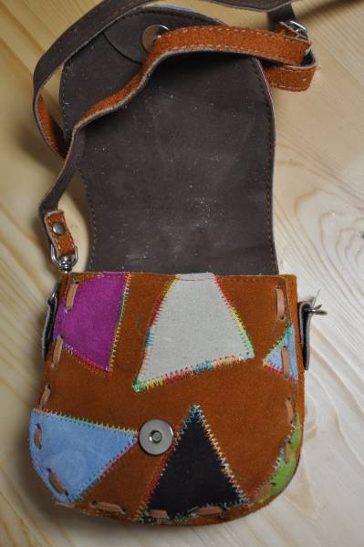 * leather patchwork 3WAY bag *