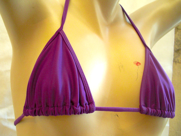 bra42 ◎【新品】値下げ perfeito forma ブラジル三角ビキニ パープル Ｍ◎