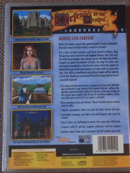 Defender of the Crown (Black Star) WIN/MAC CD-ROM