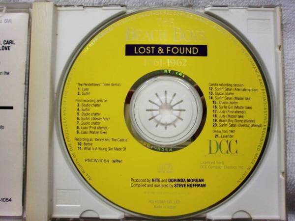 CD пляж boys /BEACH BOYS/LOST&FOUND1961-62