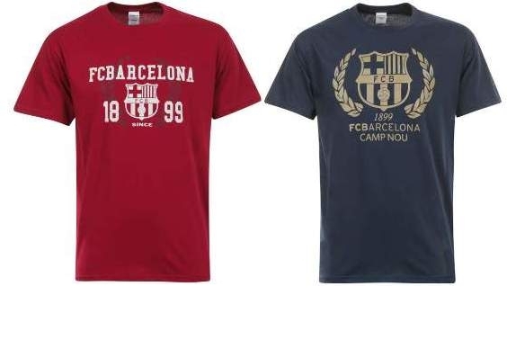 Barcelona Crest T-Shirts 2Pack XL UK輸入品 バルセロナ_画像1