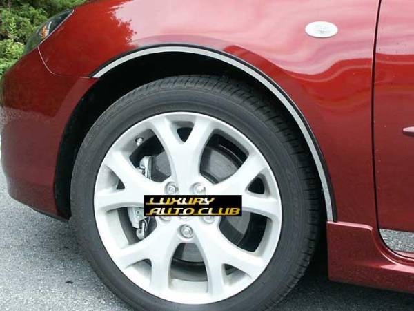 Mazda 3 マツダ アクセラスポーツ クロームフェンダー メッキ 鏡面 ボディ－トリム 米国製_画像1