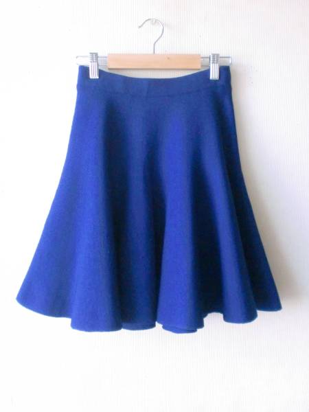  Le Ciel Bleu knitted flair skirt blue le ciel bleu F blue 
