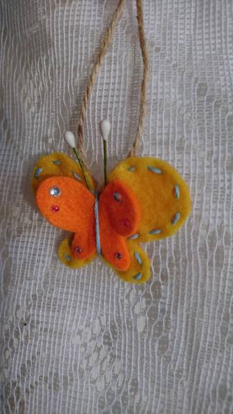*sweet* butterfly .* ornament * hand made *3