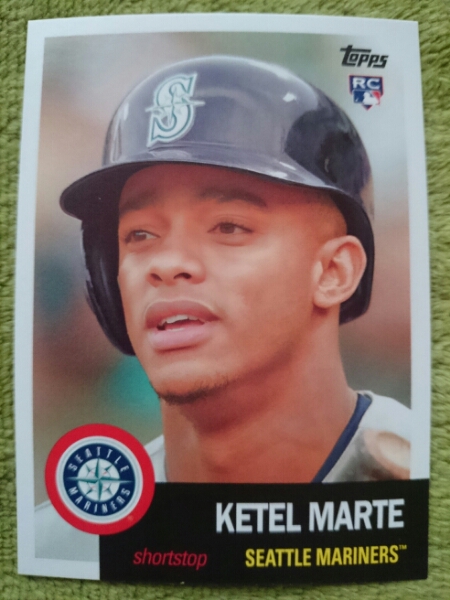 ★RC ルーキー KETEL MARTE TOPPS ARCHIVES 2016 #7 MLB ROOKIE CARD カード SEATTLE MARINERS ケテル・マルテ シアトル・マリナーズ_画像1