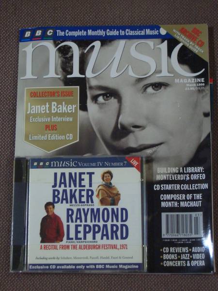 BBC Music Magazine March 1996 Classic music speciality magazine 