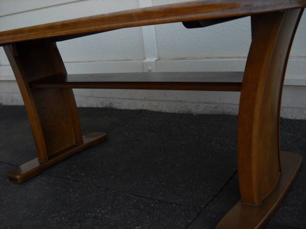 88cmx163cm　長方形　木製　テーブル　ムク材　重い　厚脚　安定　角丸　ダイニングテーブル_画像3