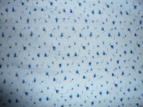 ヤフオク 24白地に青い花柄 M 袖なし キャミ風ワンピース