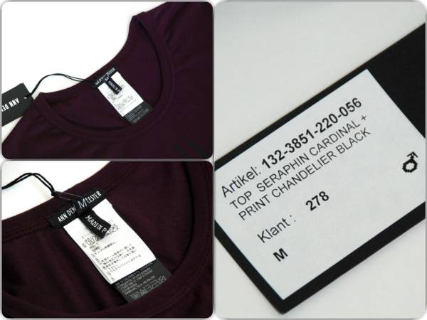 ▼新品▼Ann Demeulemeester アンドゥムルメステール フリント半袖Tシャツ▼トップス▼Mサイズ▼_画像3