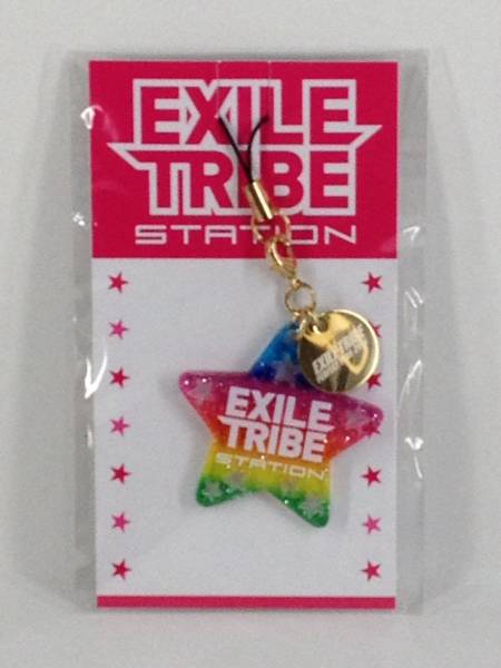 BA011☆EXILE TRIBE STATION ストラップ レインボー☆