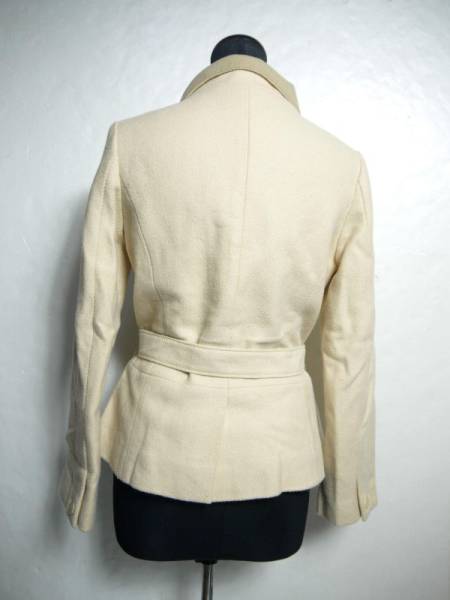 アダムエロペ Adam et Rope ハーフコート 38 カシミヤ混 A555-65